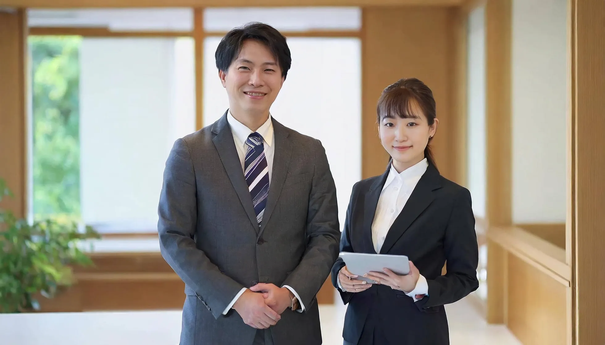 制度利用者2人の写真